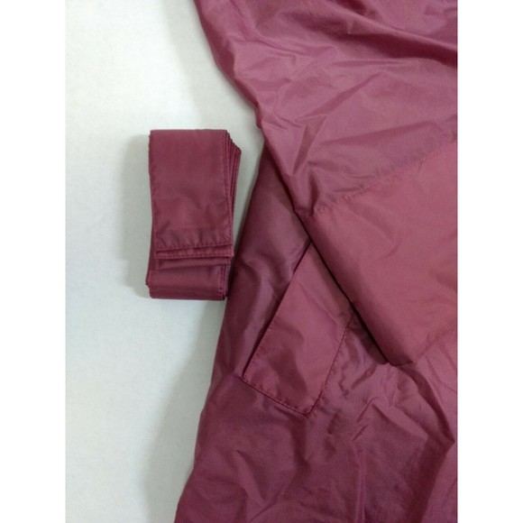 Vintage Aqua Sheen SZ M Raincoat Jacket Dusty Rose Long Sleeve Belted Button Up - Picture 4 of 5